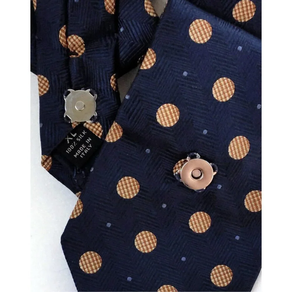 Polka Dot Ascot Tie - Unique Scarf - Corporate Fashion.